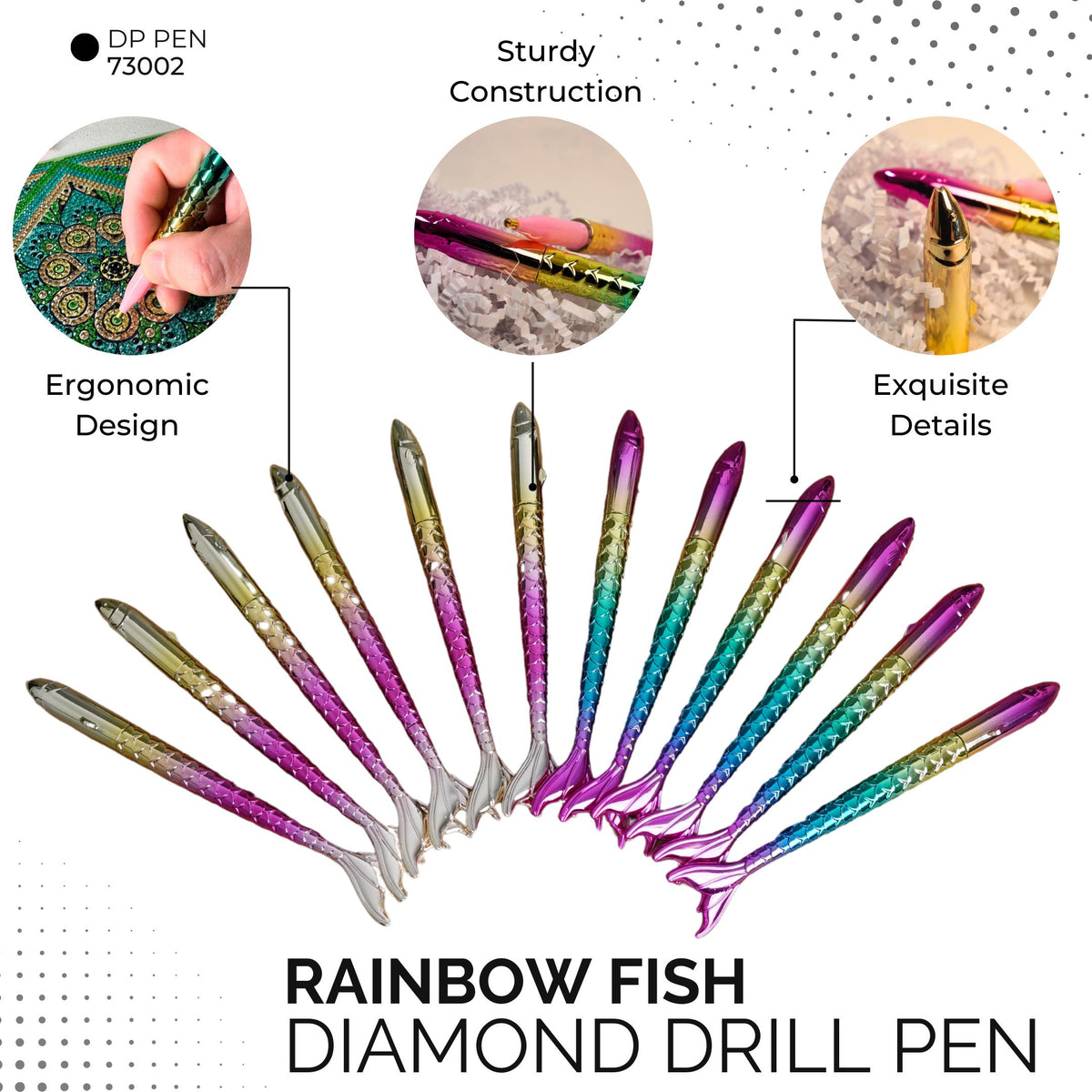 Rainbow Fish Drill Pen