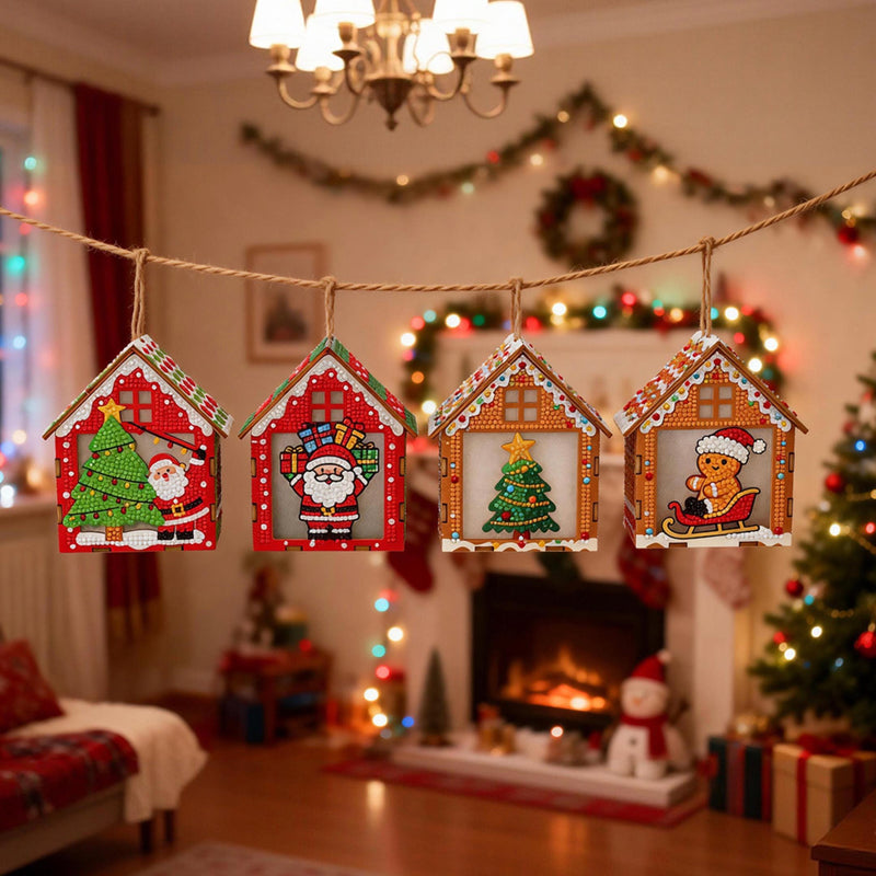 Light-Up Christmas Ornaments (Set of 4)